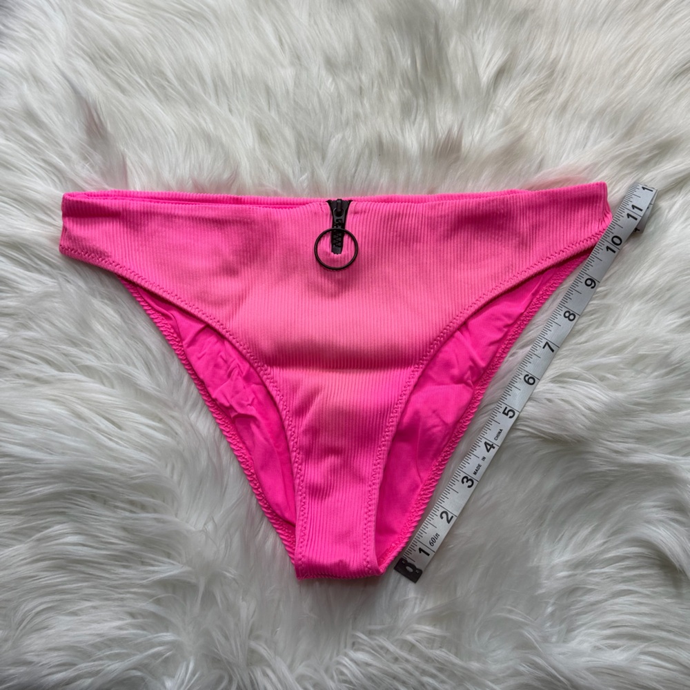 Calzedonia Cobey Hot Pink Ribbed Bikini Set Swimsuit - Picture 4 of 8